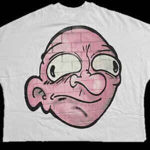 Billionaire Studios “Bills Brain” Oversized Graphic Tee – White
